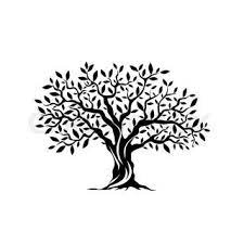 Olive Tree Silhouette Icon Isolated On White Background Tree Icon Olive Tree Tattoos Tree Graphic