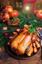 Oie Farcies Aux Pommes Une Recette De Fetes A Faire Aussi Avec Un Canard Recette Recette Oie Oie Farcie Recette De Plat