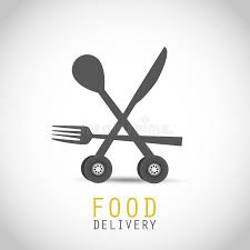 Photo About Food Delivery Design Abstract Background Illustration Of Logo Free Carrier 48202876 Food Delivery Food Delivery Logo Food Logo Design