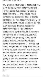 Doctor Who The Doctor Falls Kindness Monologue Acting Monologues Monologues Monologues For Kids