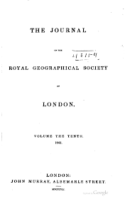 The Journal of the Royal Geographical Society of London