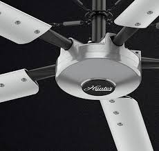 Integrated led indoor/outdoor brushed nickel ceiling fan with light kit and remote control. Hunter Industrial S Titan Ceiling Fan Employs Direct Drive Motor For Light Weight