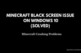 Jul 13, 2021 · that white screen glitch can be frustrating because even a million restarts won't fix it. How To Fix Minecraft Black Screen Issue On Windows 10 Black Screen Windows 10 Antivirus Program