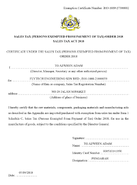To check the status of your business tax registration, please enter either the fein or ssn you registered with as well as the confirmation number for your registration. Https Mysst Customs Gov My Assets Document Apply 20exemption 20schedule 20c1 How Pdf