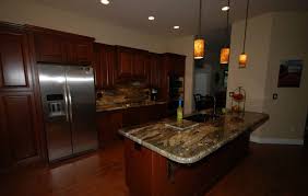 Prefabricated marble top countertops island cabinets designs european modern luxury teak solid wood kitchen cabinet. Pin On Cherry Kitchens
