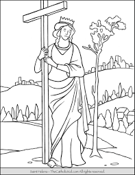 Sv Helena St Helena Coloring Pages Catholic Coloring