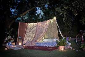 Wedding Blog Ruffled Recycle Your Wedding Romantic Backyard Backyard Tent Backyard Camping