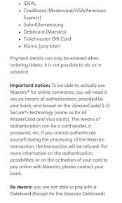 Shuffle 3 tickets into your deck. Ticketmaster Nl On Twitter You Can Not Use Visa Or Mastercard Debit Cards Only Maestro Debit Cards Are Supported