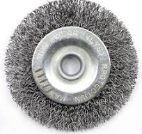 Brosse métallique - Disque de nettoyage en acier - 76 x 10 mm - Compatible  avec Bosch GWS 10,8 12 V - 76 - Accessoires en métal et acier inoxydable :  ...