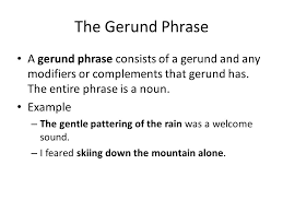 Gerund sebagai subject dari kalimat. Pengertian Dan Contoh Kalimat Gerund Phrase