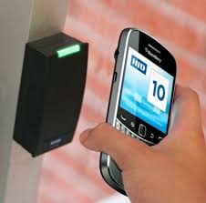 We carry around a little nfc tag on our key chains which will read out a number and this then will open the door if the number matches a number in the database. Assa Abloy Developing Nfc Enabled Key Cards For Blackberry Handsets Locked Doors Engadget Nfc Technology Nfc Technology