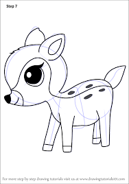 See more ideas about bambi, easy disney drawings, cartoon drawing tutorial. Step By Step How To Draw Kawaii Bambi Drawingtutorials101 Com