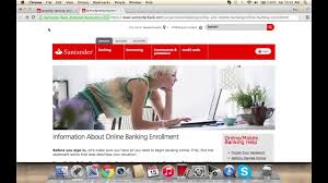 Login screen appears upon successful login. Santander Online Banking Login How To Access Your Account Youtube