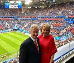 Donderdag was er hoog bezoek op het trainingscentrum van de rode duivels. 10 7 2018 Koning Filip En Koningin Mathilde Wk Voetbal Rusland