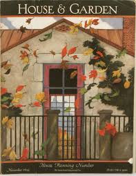 House And Garden Shelley Davies Vintage Illustration Art Art Deco Illustration Nostalgic Art