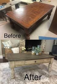 Farmhouse Coffee Table Makeover With A Driftwood C Coffee Coffeetable Coffee Coffeeta In 2020 Coffee Table Makeover Diy Coffee Table Painted Coffee Tables