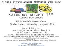 Gloria Risser Annual Memorial Car Show