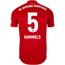 Mats hummels of fc bayern muenchen celebrates after scoring his team's first goal with team mates during the bundesliga match between fc bayern muenchen and borussia dortmund at allianz arena on april 6, 2019 in munich, germany. 2019 20 Adidas Mats Hummels Bayern Munich Home Authentic Jersey Soccerpro