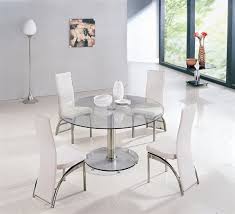 Rectangle dining table dinning office home kitchen living room retro style uk. Round Glass Dining Tables