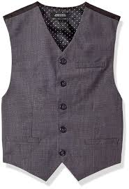 amazon com van heusen boys big two tone vest light grey