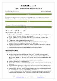 As a result of the volatile nature of the financial markets and the decrease in the public's trust in. Chief Compliance Officer Resume Samples Qwikresume