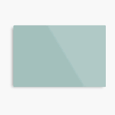 Each format represents the same color. Aqua Green Blue Solid Color Pairs To Sherwin Williams Festoon Aqua Sw 0019 Metal Print By Simplysolid Redbubble