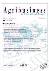 Agribusiness Wiley Online Library