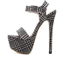 Beautiful Black And White High Heels Black White Plaid Open Toe Platform Stiletto High Heels 44 Liked On Polyvore Featuring Shoes Pumps High Heel Pumps With Images Heels Platform High Heels High Heels