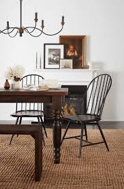 4 chairs, table and hutch. Get Elegant With Cozy Colonial Style Decor Overstock Com