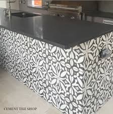 Entry Way Hall And 1 2 Bath Cement Tile Shop Encaustic Cement Tile Zebra Charcoal Outdoor Bbq Kitchen Cement Tile Cement Tile Shop