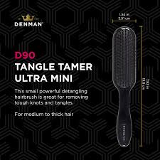 Opt for brushes with round tips, as they are gentler on the scalp and hair. Buy Denman Detangling Hair Brush Tangle Tamer D90 Hair Straightener With Ultra Soft Bristles Online In Vietnam B01f9u6zgi