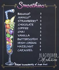 Sample Design Smoothies Menu Get Your Custom Smoothie Menu From Bwdesigns Blackwhitedesigns All Menus In My S Coffee Menu Smoothie Menu Juice Bar Design