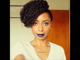 Edgy Protective Style On 4c Natural Hair Youtube Edgy Natural Hair Long Hair Girl Edgy Updo