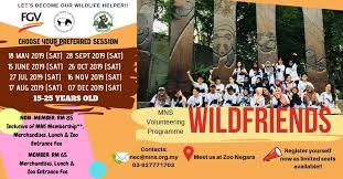 Deriv services sdn bhd is hiring in malaysia! Mns Volunteering Programme At Zoo Negara Ticket2u