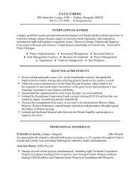 For the business graduate, earning a degree is just the beginning. Banker Resume Example