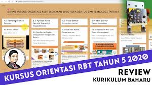 Dskp tahun 6 ( terbaru ). Review Kursus Oreintasi Kssr Semakan Tahun 5 Rbt 2021 Youtube