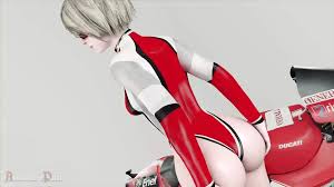 2b Shakes Her Jiggly Ass as She Suits up to Ride a Motorcycle