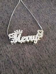 Kalung rantai, jenis kalung pria yang lebih sederhana adalah kalung rantai dengan bahan yang beragam seperti silver, titanium, emas, dan perak. Jual Kalung Nama 3d Liontin Lapis Emas Putih Di Lapak Widi Shop Accessories Bukalapak