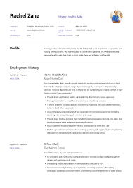 Home Health Aide Resume Sample In 2020 Home Health Aide Home Health Guided Writing