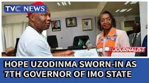 The attackers also razed the imo state police command headquarters situated in owerri and burnt gunmen on monday morning attacked the owerri correctional prison in the imo state capital and. Hope Uzodinma Sworn In As 7th Governor Of Imo State Youtube