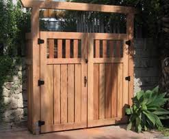 Double Door Wooden Gate Design Slight Oriental Influence Fence Gate Design Backyard Gates Building A Wooden Gate