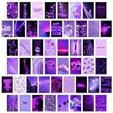 Please contact us if you want to publish a purple aesthetic phone wallpaper on our site. Cy2side 50pcs Purple Aesthetic Picture For Wall Collage 50 Set 4x6 Inch Neon Collage Print Kit Euphoria Room Decor For Girl Wall Art Prints For Room Dorm Photo Display Vsco Posters For