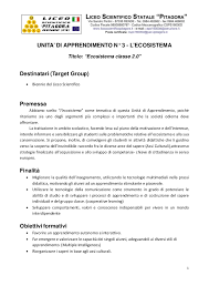 L Ecosistema Unita Di Apprendimento