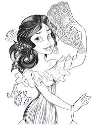 Now the princess has to learn how to control the fabulous avalor. Coloring Page Elena Of Avalor 12