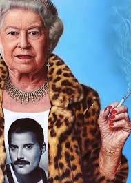 Elizabeth And Queen Freddie Mercury Rock And Roll Save The Queen