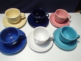 Fiesta coffee cups and saucers. Set Of 6 Fiesta Cups Saucers Multi And 32 Similar Items