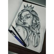 Black And Grey Realism Tattoo Design Realistic Sketch From Roza Black Grey Realistic Realism Pencil Paper Portrait Sketch Drawing Design Tattoo Drawings Realistic Drawings Drawings