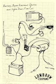In other words (1.7 to 1.9 ohms) + (1.7 to 1.9 ohms) put simply total resistance will be 3.4 to 3.8 ohms. Lowbrow Customs Motorcycle Wiring Diagram Boyer Electronic Ignition And Single Dual Fire Coil Motorcycle Wiring Triumph Bobber Motorcycle Wiring Diagram