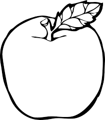 Free Black And White Clipart For Teachers Apple Clip Art Apple Coloring Pages Fruit Coloring Pages