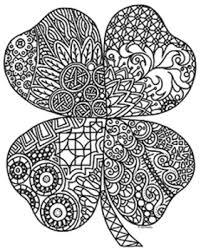 We have collected 40+ 4 leaf clover coloring page images of various designs for you to color. St Patrick S Day Four Leaf Clover Shamrock Zentangle Coloring Page